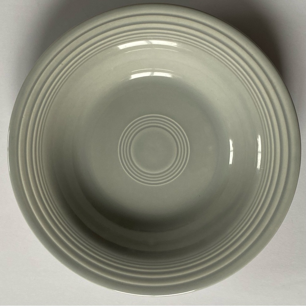 Vintage Fiesta Original Gray 8 1/4" Flat Rim Soup Bowl Fiestaware Ware EUC